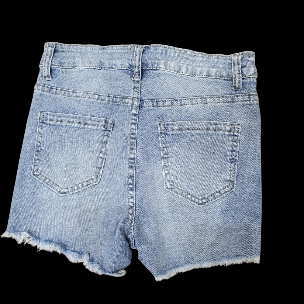 2/$20 Y2K Blue Denim Jeans Short85% Cotton Size: 24" - Picture 2 of 6